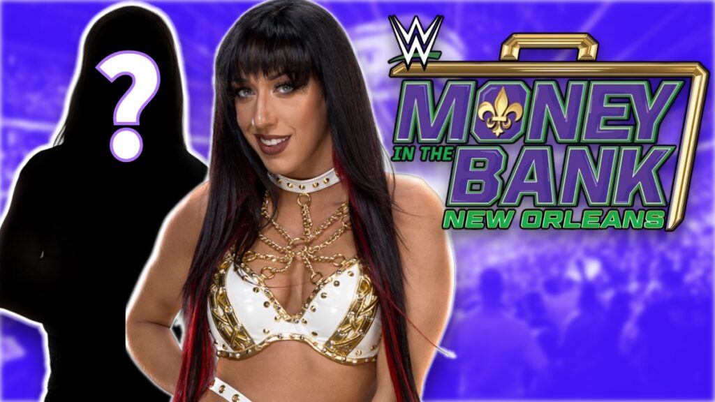 WWE Money in the Bank 2026 logo with Jacy Jayne