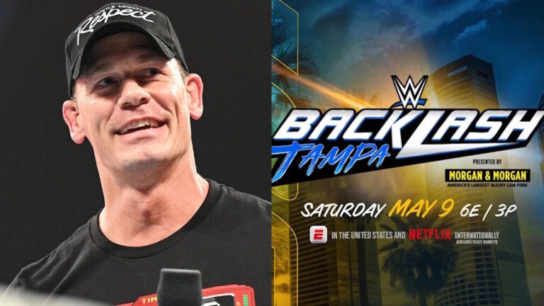 John Cena and WWE Backlash logo