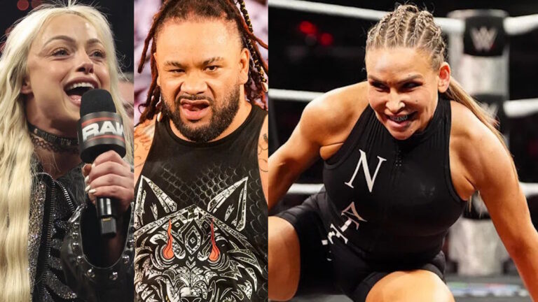 WWE stars Liv Morgan, Jacob Fatu and Nattie