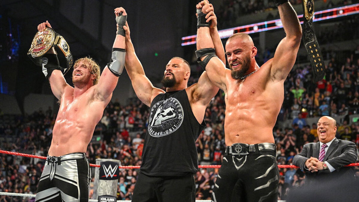 WWE's The Vision (Logan Paul, Austin Theory, Bron Breakker & Paul Heyman)