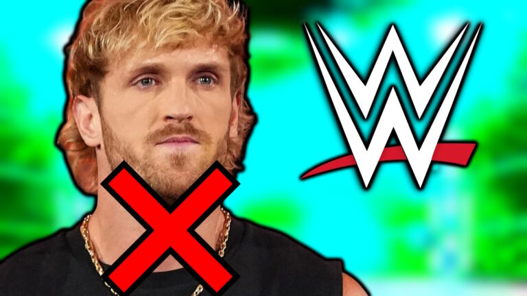 WWE logo and Logan Paul