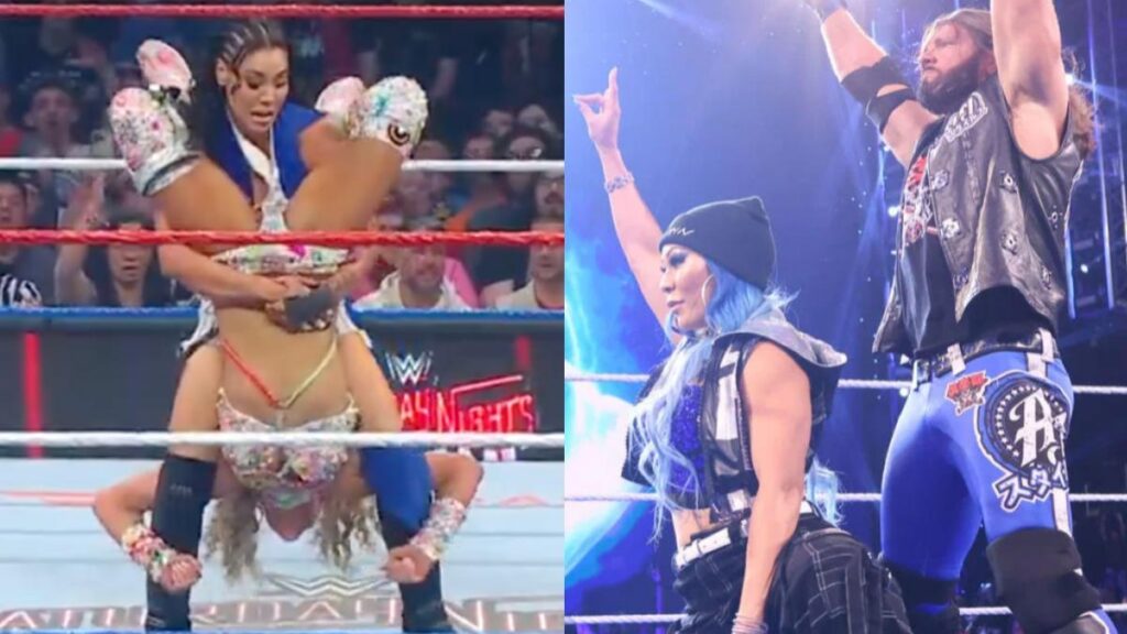 Michin with WWE Hall of Famer AJ Styles