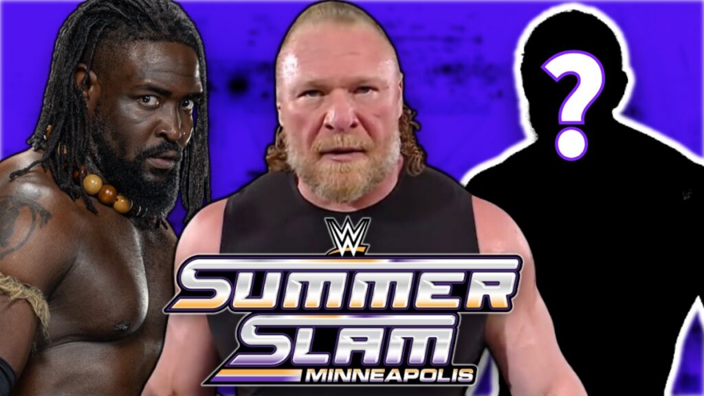 WWE SummerSlam 2026 logo with Brock Lesnar and Oba Femi