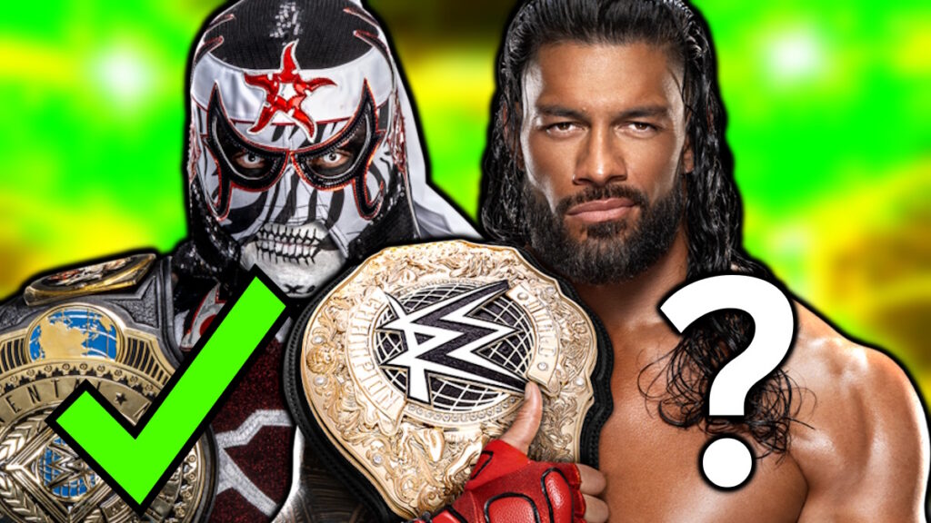 WWE stars Penta and Roman Reigns