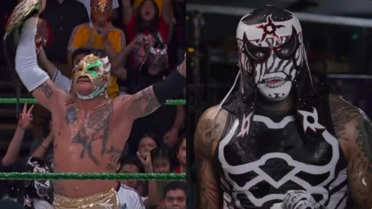 AAA World Cruiserweight Champion Rey Fenix and WWE Intercontinental Champion Penta