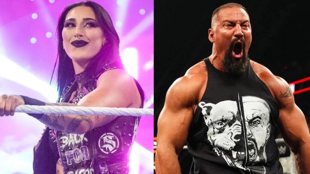 WWE stars Rhea Ripley and Bron Breakker