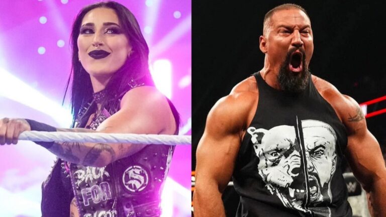WWE stars Rhea Ripley and Bron Breakker