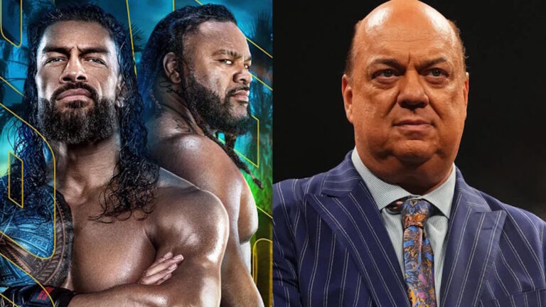 WWE stars Roman Reigns, Jacob Fatu and Paul Heyman