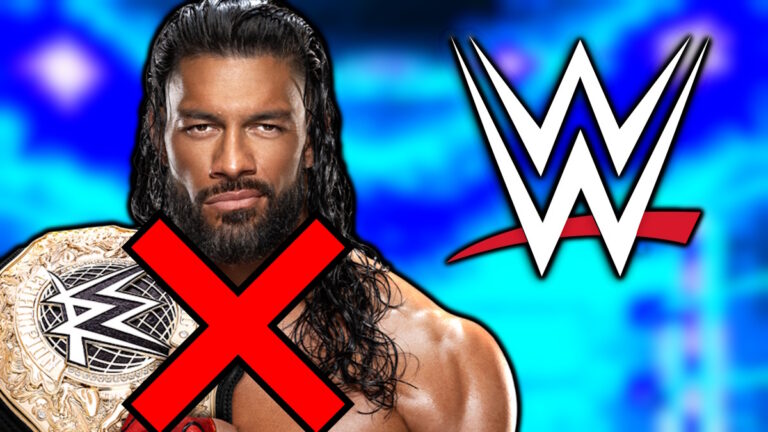 WWE logo and Roman Reigns