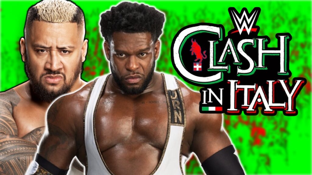 WWE Clash in Italy logo with Royce Keys and Solo Sikoa