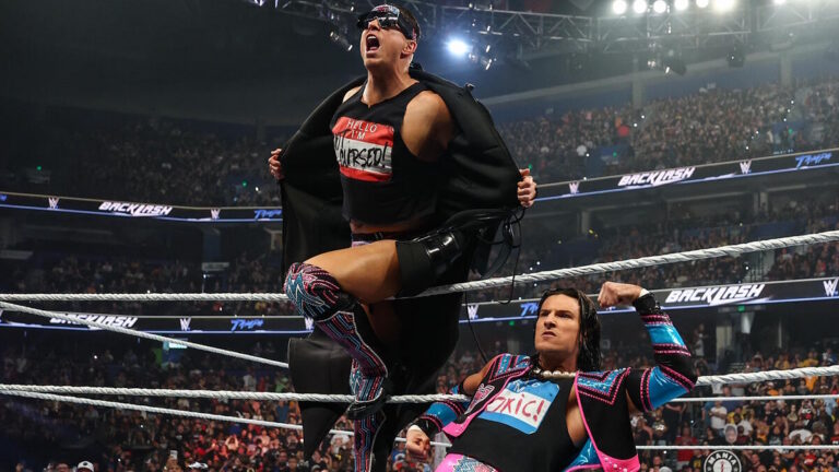 The Miz and Kit Wilson at WWE Backlash