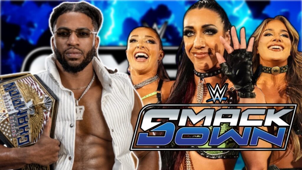 WWE SmackDown logo with Fatal Influence and Trick Williams