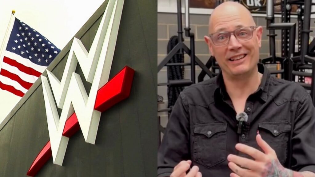 WWE HQ logo and Jim Smallman