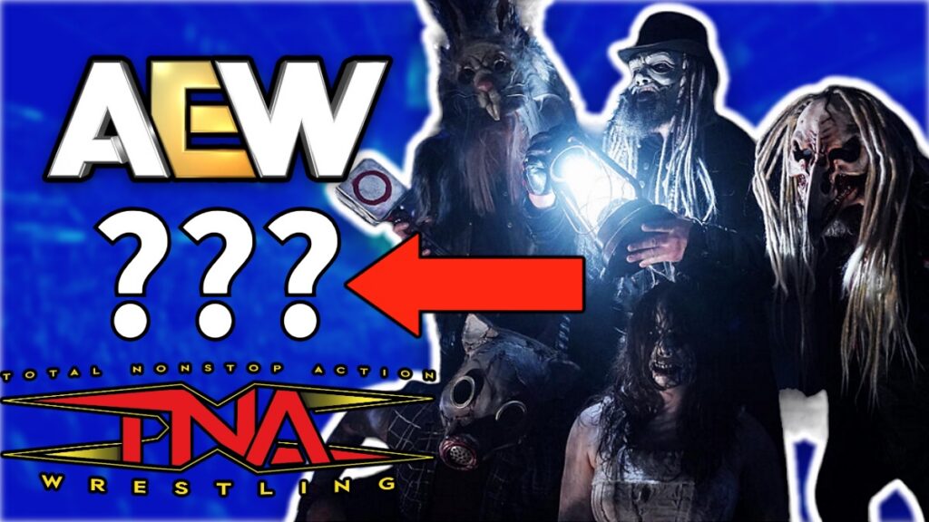 Wyatt Sicks with AEW and TNA Wrestling logos