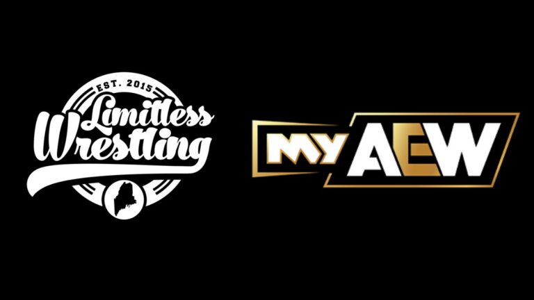 Limitless Wrestling & MyAEW logos
