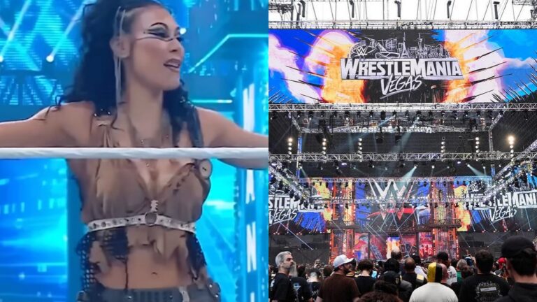 Michin at WWE WrestleMania 42 stage