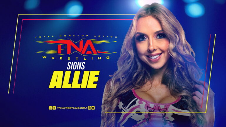 TNA Wrestling's graphic for Allie's signing