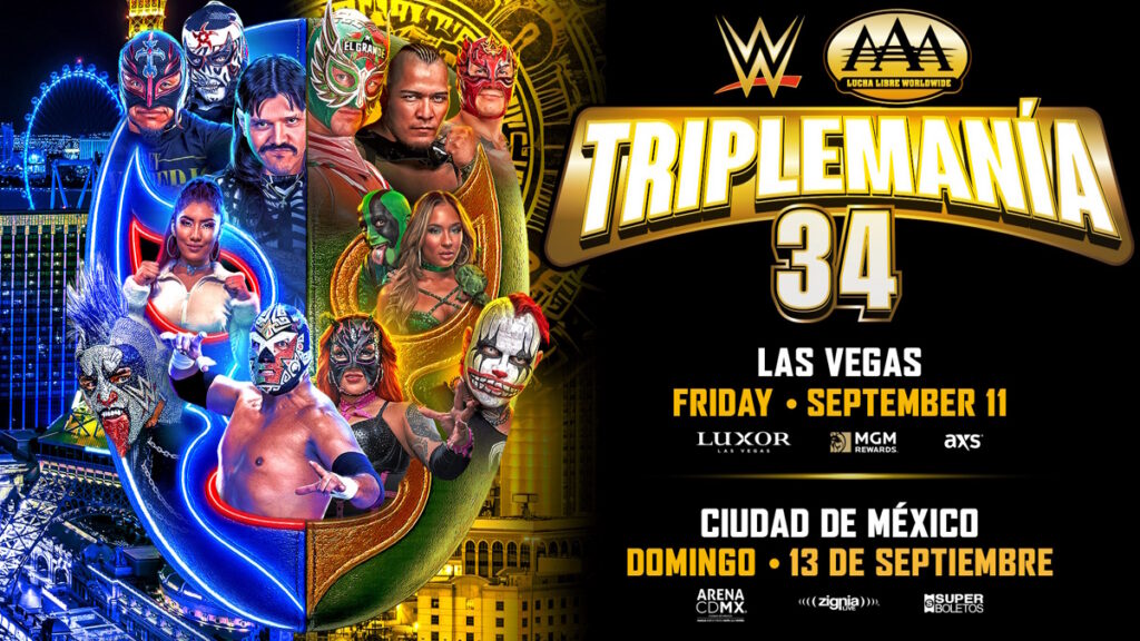 WWE AAA TripleMania 34 poster