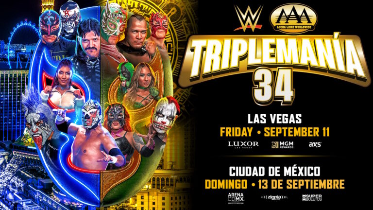 WWE AAA TripleMania 34 poster