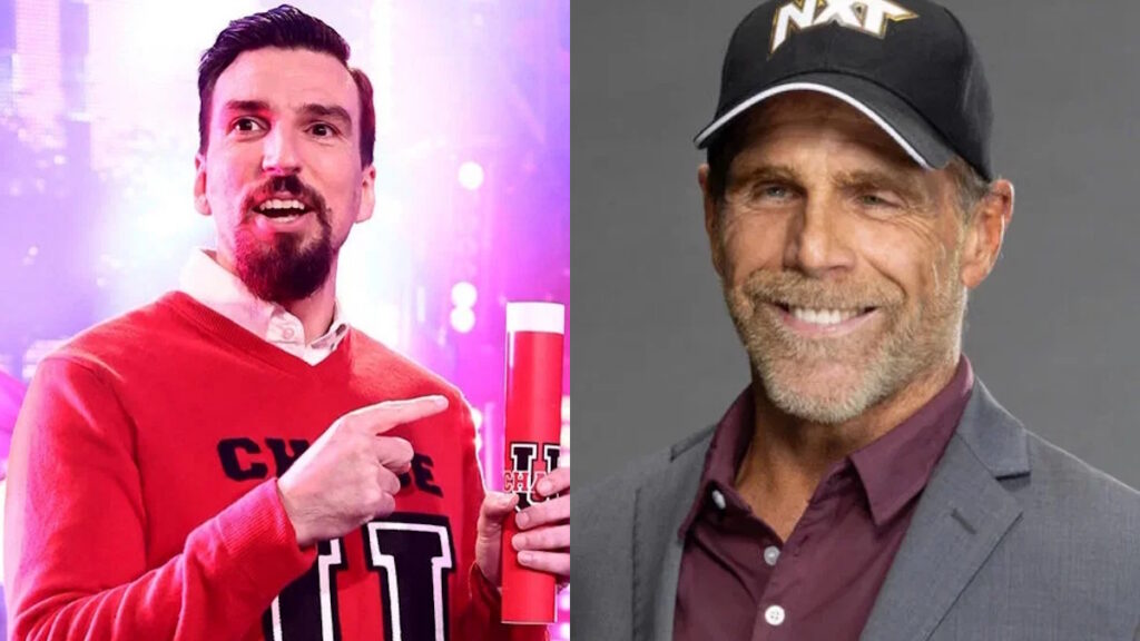 WWE stars Andre Chase and Shawn Michaels