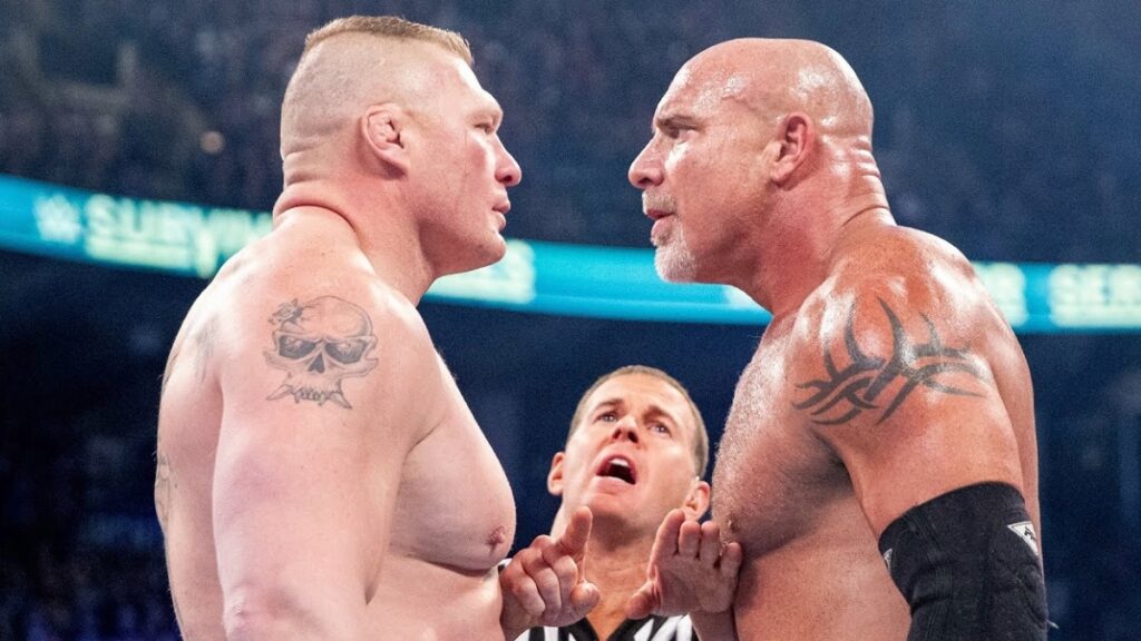 Brock Lesnar & Goldberg at WWE Survivor Series 2016