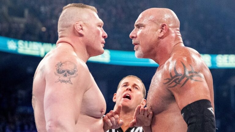 Brock Lesnar & Goldberg at WWE Survivor Series 2016