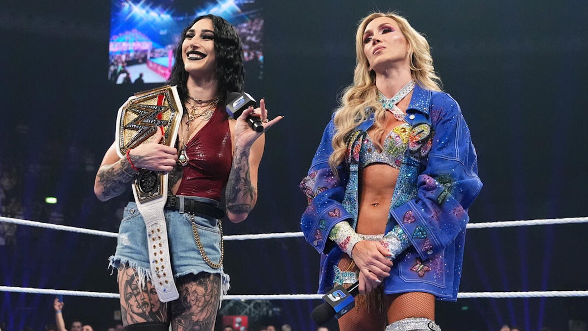 WWE's Rhea Ripley and Charlotte Flair