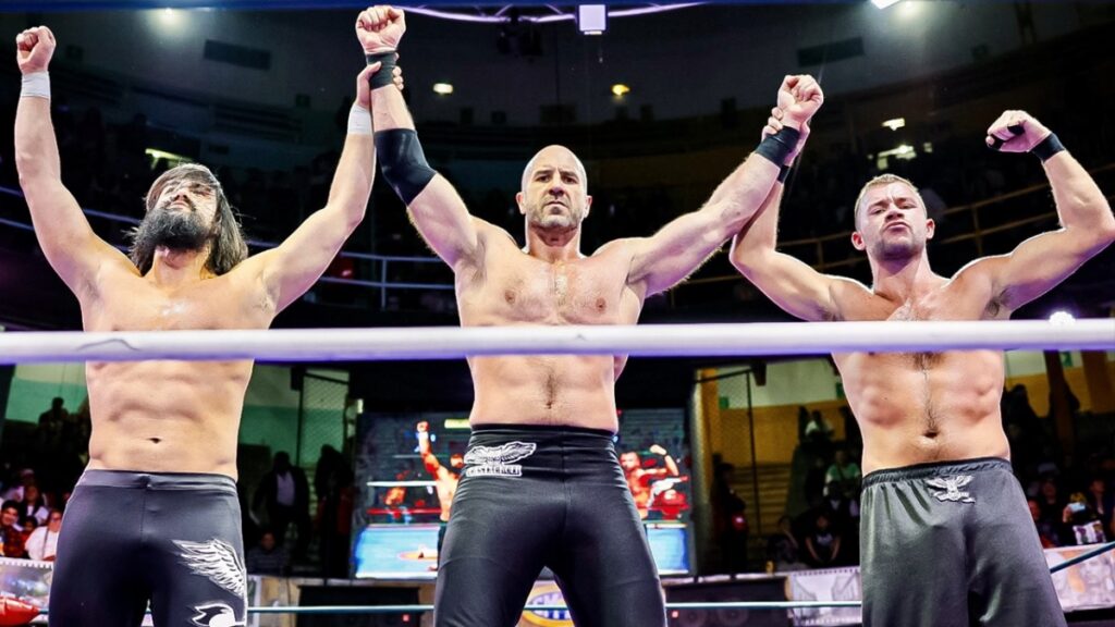 AEW's Claudio Castagnoli, Daniel Garcia and Wheeler Yuta