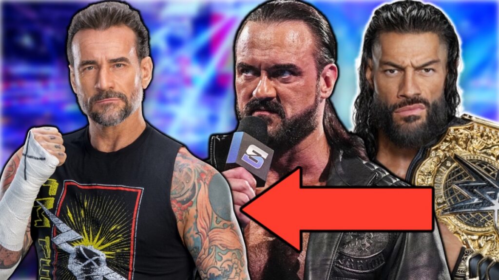 WWE's CM Punk, Roman Reigns and Drew McIntyre