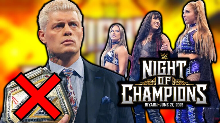 WWE Night of Champions logo, Cody Rhodes and Fatal Influence