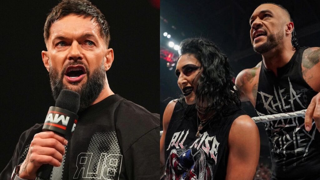 WWE's Finn Balor, Rhea Ripley and Damian Priest