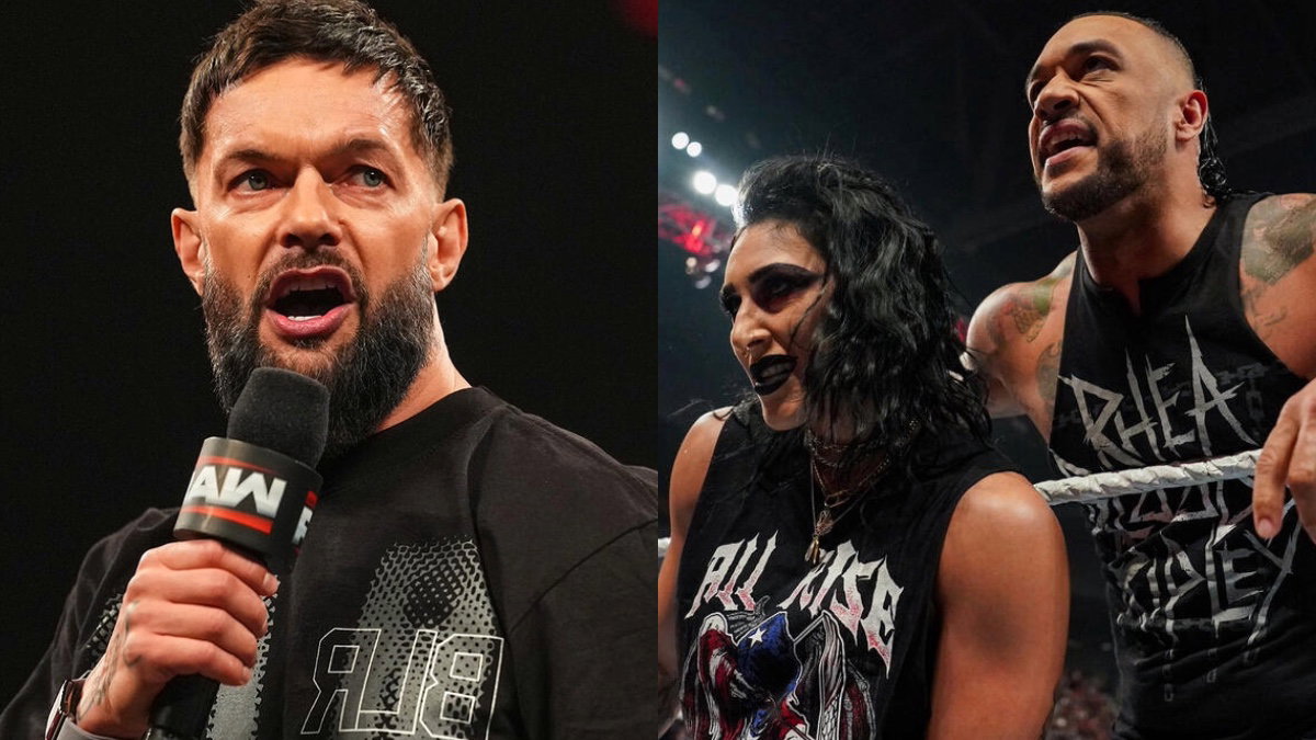 WWE's Finn Balor, Rhea Ripley and Damian Priest