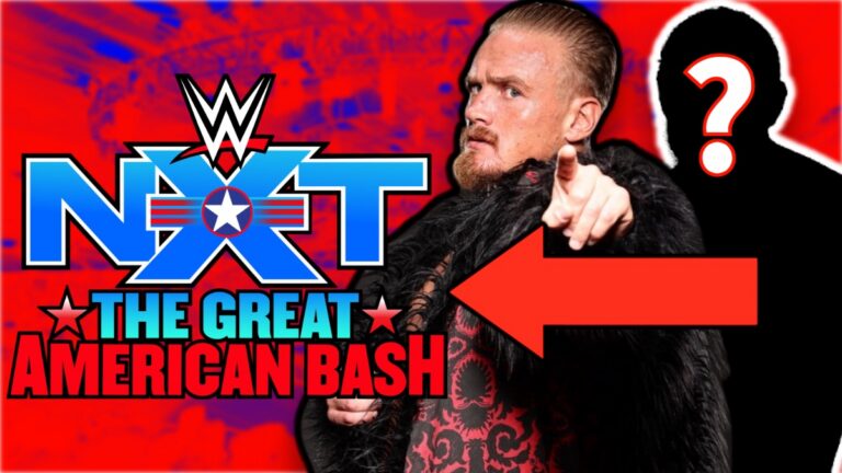 WWE NXT Great American Bash logo with Ilja Dragunov