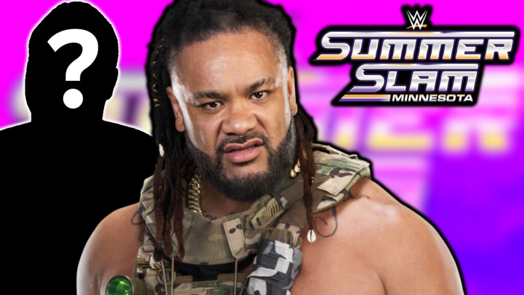Jacob Fatu and WWE SummerSlam logo