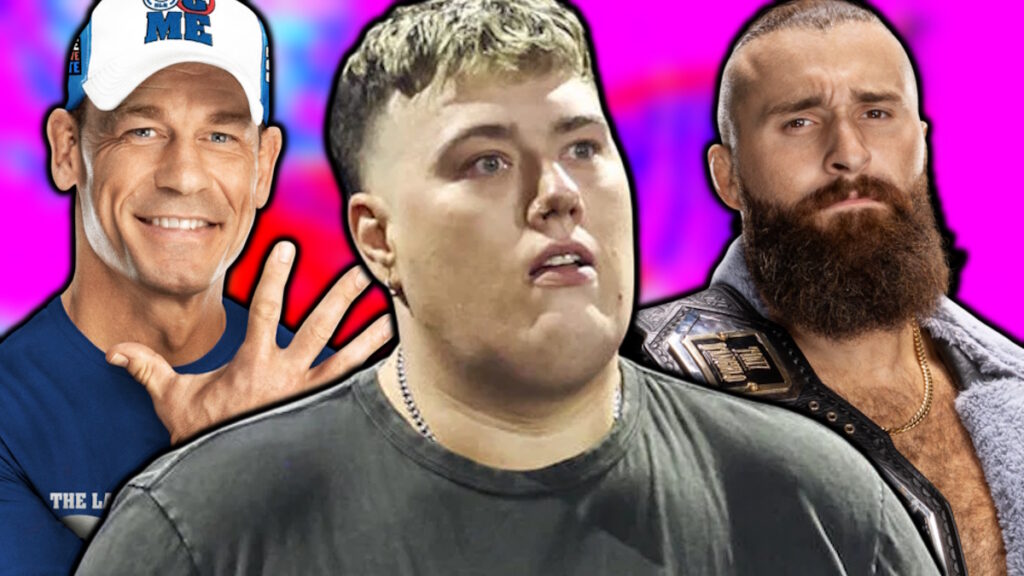 WWE stars Mason Rook, John Cena and Tony D'Angelo