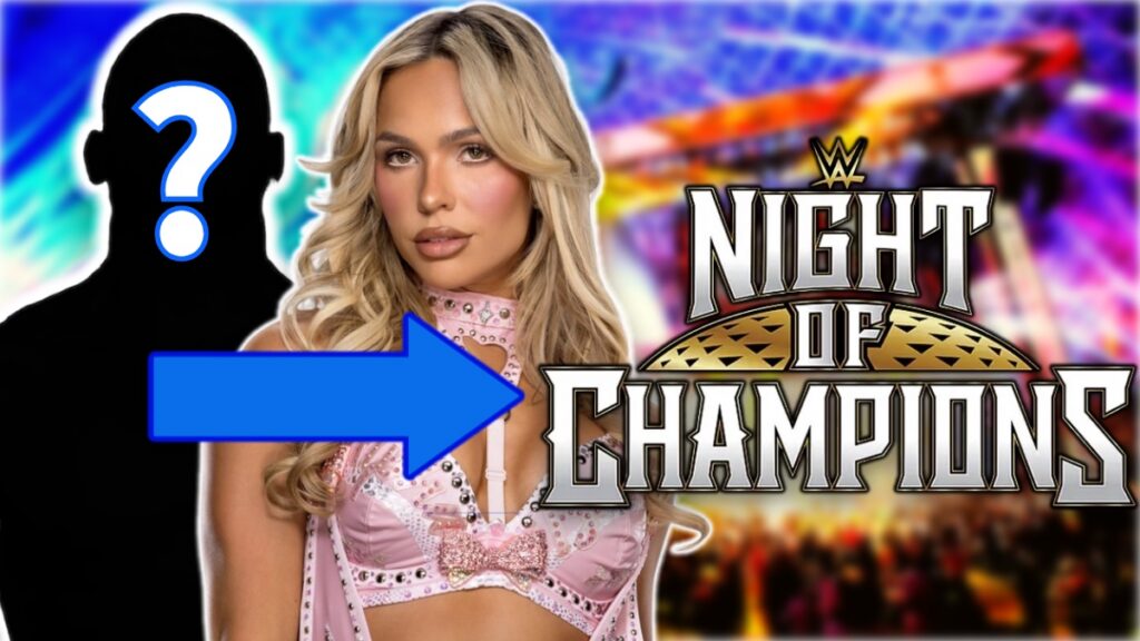 WWE Night of Champions logo with Maxxine Dupri