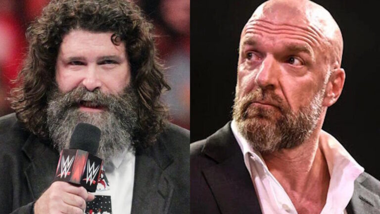 AEW's Mick Foley and WWE CCO Triple H