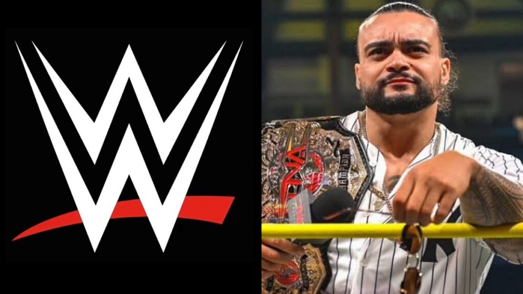 WWE logo and TNA's Mike Santana