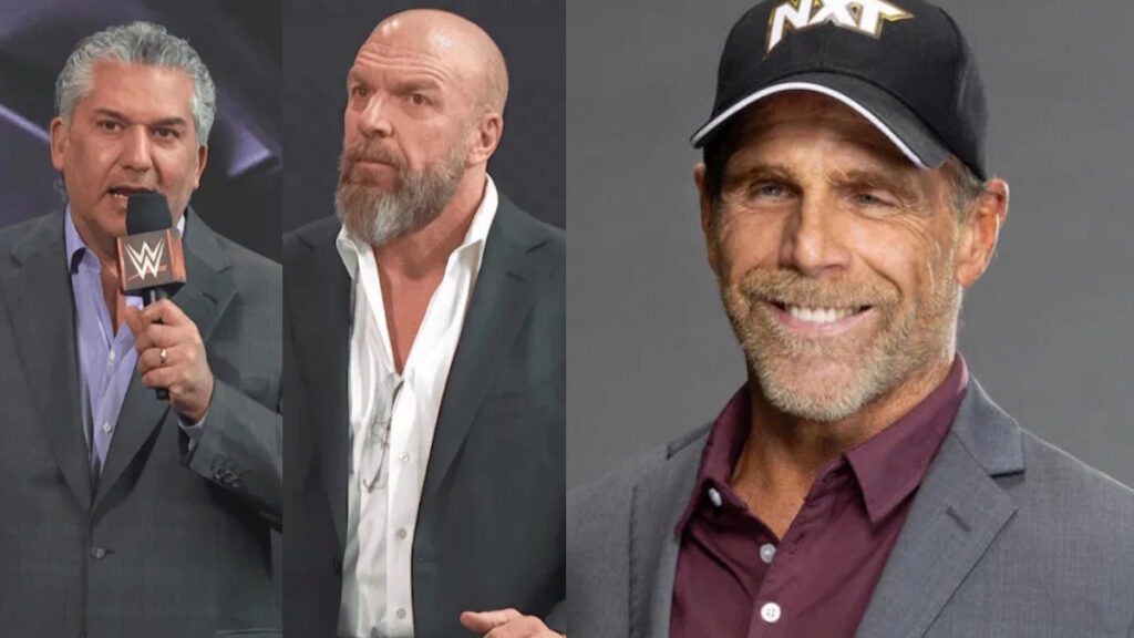 WWE President Nick Khan, CCO Triple H and Shawn Michaels