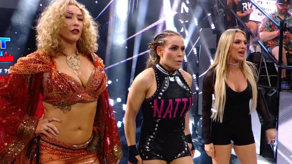 WWE stars Nikkita Lyons, Nattie and Karmen Petrovic