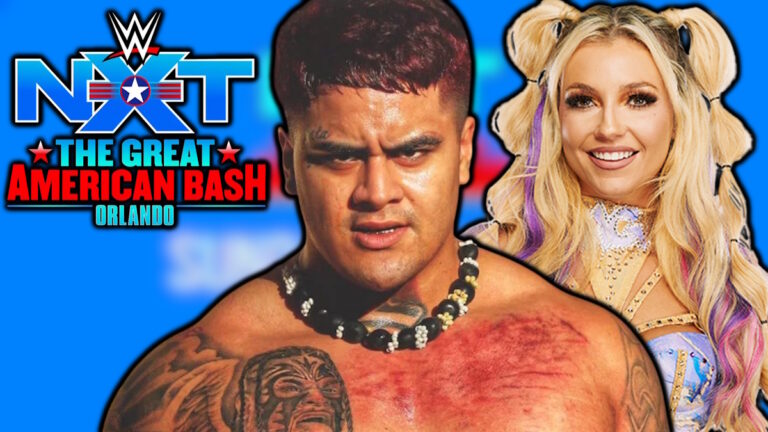 WWE NXT Great American Bash logo, Zilla Fatu and Myla Grace