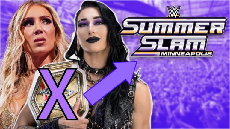 WWE SummerSlam 2026 logo with Charlotte Flair and Rhea Ripley