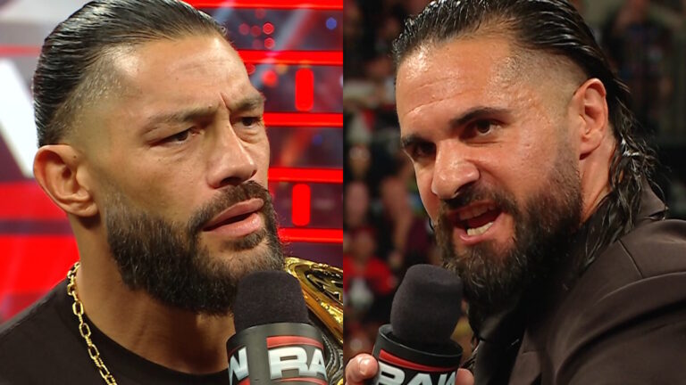 WWE stars Roman Reigns and Seth Rollins