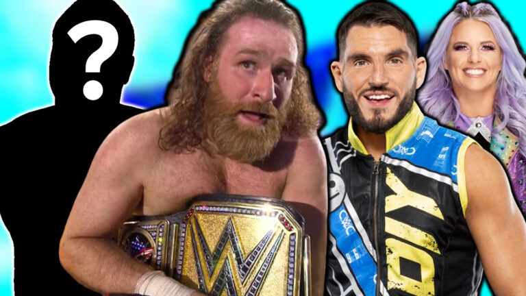 WWE stars Sami Zayn, Johnny Gargano and Candice LeRae