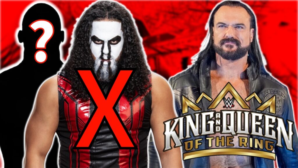 WWE King & Queen of the Ring logo with Talla Tonga and Drew McIntyre