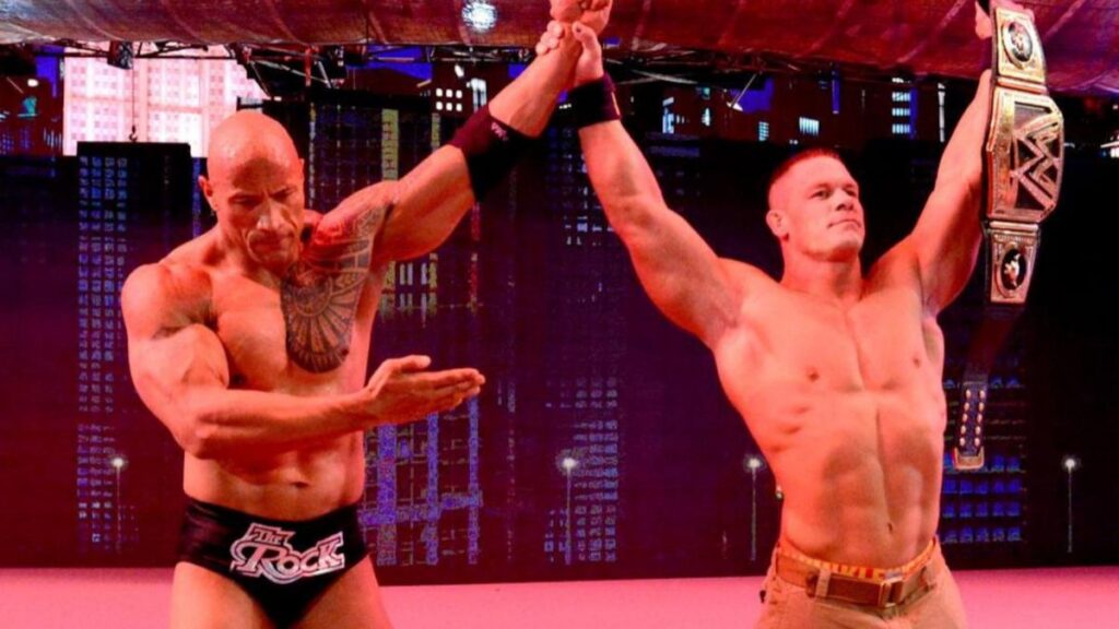The Rock and John Cena at WWE WrestleMania 29