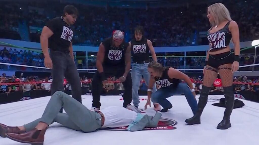 Los Perros Del Mal: Berto, Bronco Nima, Daga, Angel & Karmen Petrovic on WWE AAA