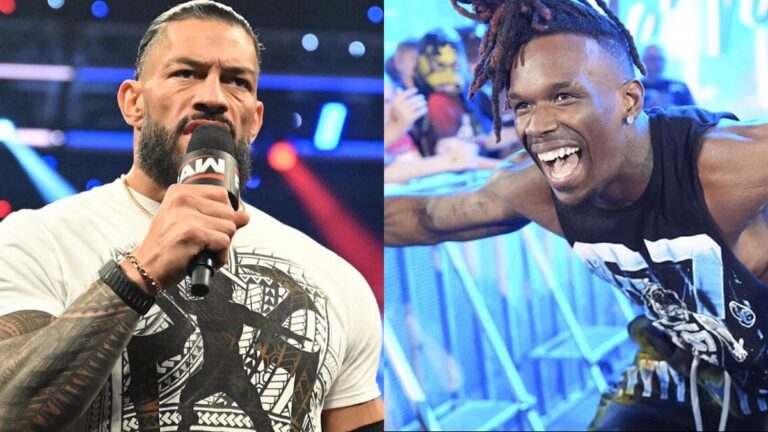 WWE's Roman Reigns and Je'Von Evans