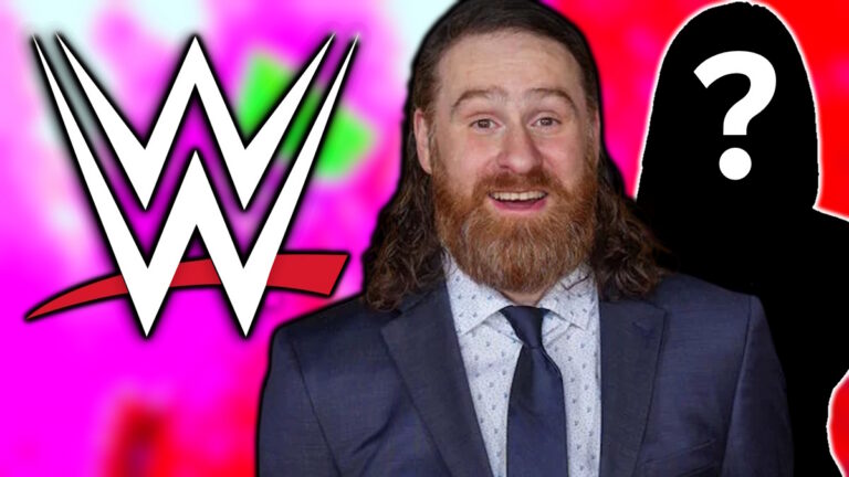 WWE logo and Sami Zayn