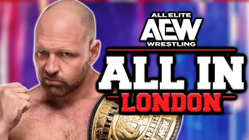 AEW All In London logo with Jon Moxley